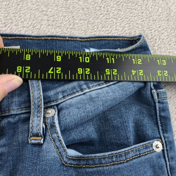 Levis Womens Butterfly Jeans Sizze 28 Mile High Super Skinny Upcycled Hippie Y2K - Picture 5 of 16